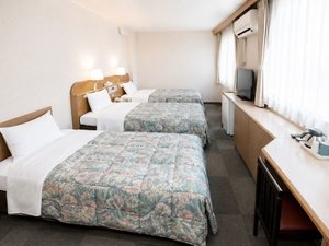 3名様でゆったり泊まれるトリプルルーム