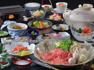 仙台牛ステーキ・だししゃぶ食べ比べ会席(イメージ)
