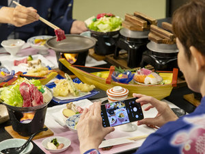 *【過ごし方】料理旅館の会席料理をお楽しみ下さい