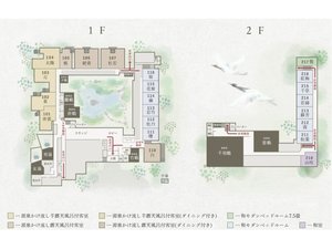 館内図。101号室から次のお写真にてご紹介いたします。
