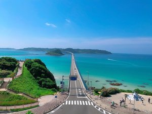 【角島大橋】当館からはお車で20分♪エメラルドグリーンの絶景が待ってます。