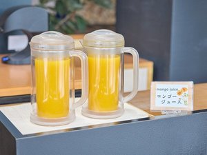 ・【ウェルカムドリンク】ロビーには、お子様にも嬉しいマンゴージュースもございます