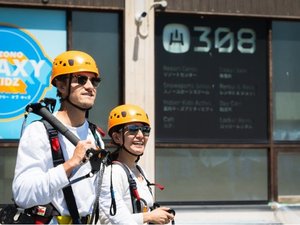 【有料オプション】総滑走距離2,591m、3本のジップラインを滑走するアジア最大級のジップツアー。