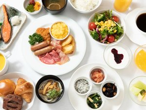 ◆朝食ビュッフェイメージ|30種類以上の和洋ビュッフェをお楽しみいただけます♪