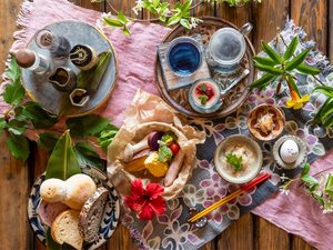 県産食材を使用した身体に優しい贅沢な朝食
