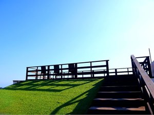天気のいい日は屋上から見える景色が最高です。