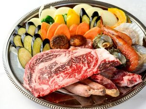和牛と海鮮を豪快に味わう、手ぶら夕食BBQ