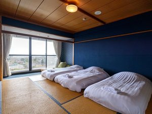 海を望む広々和室で、家族や仲間とゆったり滞在