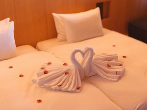 【タオルアート】記念日や特別な日のお祝いに、心を込めたタオルアートを無料でご用意しております。