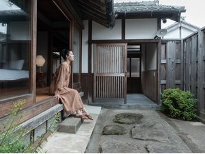 【露天風呂付】専用庭と露天風呂で串本の空を眺める