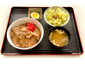 実際に提供している朝食の豚丼です。
