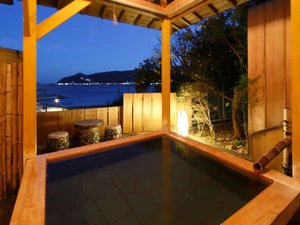 海一望!無料貸切露天風呂「いさりび」夜...