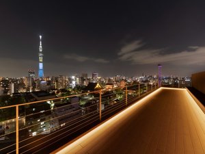 ルーフトップテラス(貸し切りもあります。)有料