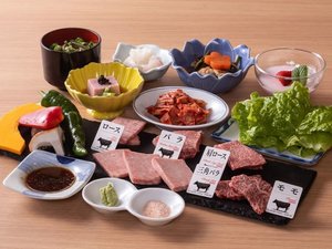 「A5飛騨牛食べ比べ会席」A5飛騨牛を焼肉形式で楽しむ会席料理をご用意いたします。