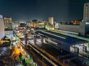客室からの風景の一例です。金沢駅が一望できるお部屋もございます。