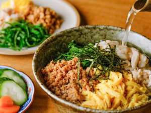 出汁茶漬け朝食