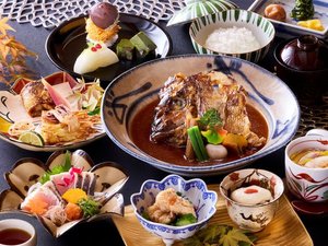 【ご夕食】吉翠亭「秋の味覚と旬の地魚御膳」9/1〜11/30(※イメージ)