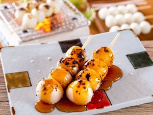 【ゆうふり那須高雄温泉ロッジ 新名物!】焼きみたらし団子 〜セルフ〜