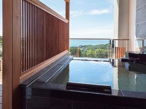 <西棟3階> 温泉露天 プレミア テラスツイン 全室オーシャンビュー・露天風呂&テラス付