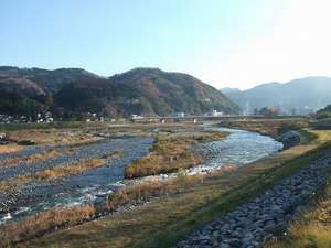 大自然庄川峡。