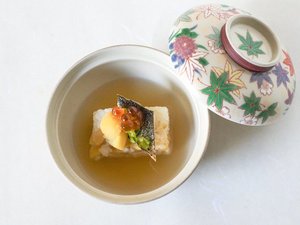 秋の特別会席 栗の飯蒸し