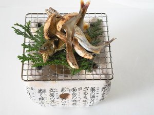 秋の特別会席 となみブランド「生粋の庄川鮎」子持ち鮎と松茸の炭火焼き