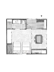 椿の間 間取り図