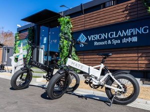 【追加オプション】e-BIKE MATE.BIKE サイクリングコースが豊富に用意されている山中湖をお楽しみください