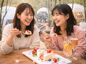 3月、4月季節限定でイチゴのデザートをご用意しております。