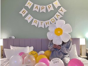 お誕生日祝いなどにもピッタリ。バルーンが映えます♪