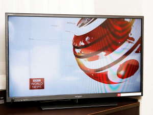 BBCニュース無料放映(日本語放送のない時間帯は、英語放送のみ)。