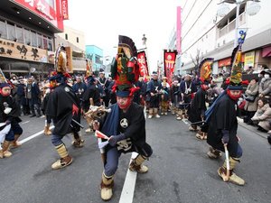 【八戸えんぶり】八戸地方を代表する民俗芸能。国の重要無形民俗文化財に指定されている。