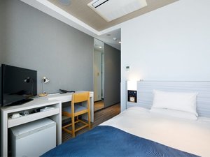 【シングルルーム】12平米 ダブルベッド幅140cm×1台