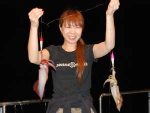 気分はイカ釣り漁師♪大物をGET!!