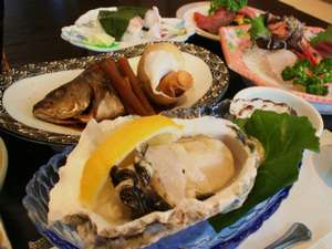 隠岐名産!プリップリの岩がき付☆