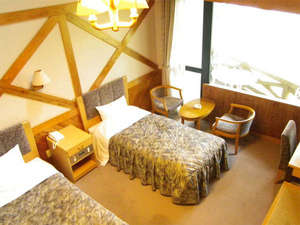 木のぬくもりあるお部屋ですホテル(ロフト付ツイン)