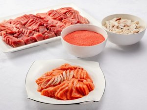 朝食ビュフェ:自慢の海鮮コーナー