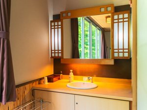 旅館タイプには洗面台があります。