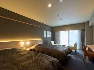 24年12月改装!【翠楓ツイン・ダブル】30uのお部屋でごゆっくりお過ごしください