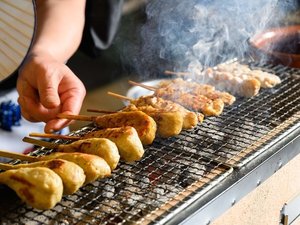お祭りバイキング焼き鳥コーナー