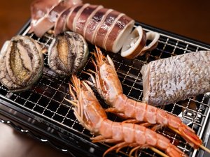 【浜焼き】焼きたての海の幸を味わえる♪
