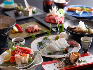 【夏/但馬の玉手箱コース】特大アワビに但馬牛ステ−キ、★8月末まで
