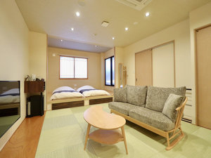 ◆露天風呂付客室55.8平米◆4名定員/マットレス+露天風呂+シャワー室+食事部屋+居間