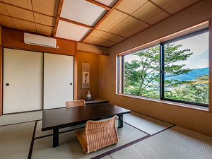 <46平米タイプ>【離れの専用個室露天風呂付き】外輪山一望の「和洋室」/2024年3月リニューアル
