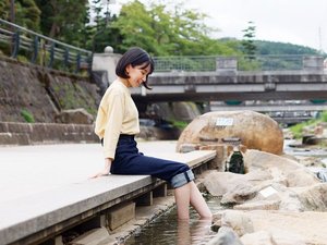 【玉造温泉街】足湯「ゆ~ゆ前」 〜徒歩8分〜