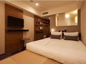 【客室】フォーラスダブルA -TATAMI ROOM-|19.7u