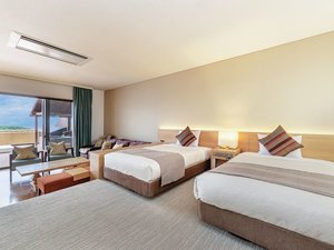 【最上階オーシャンビュー天然温泉露天風呂付】プレミアムツイン