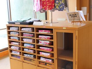 各階にある色浴衣コーナー