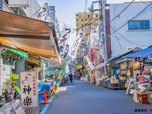 ホテルから築地場外市場まで徒歩1分圏内