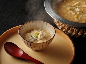 【福神会席】出雲大社の「福神祭」で提供されてきた郷土料理から着想を得た「うず煮鍋」